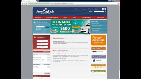 american eagle federal credit union login|Online Banking .